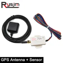 GPS Antenne + Tacho Sensor Adapter Kit Weiß Mini Größe GPS Geschwindigkeit Sender Signal Motorrad Kilometerzähler Entschädigung in Tunnel