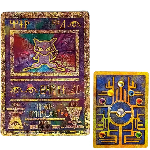 Anime Pokemon Ancient Weries Gold Cards Collection Card - Ancient Mew Promos Collection Toys For Children 1