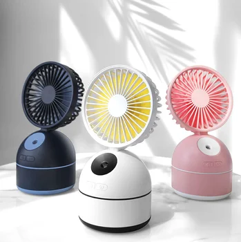 

200ML USB Aroma Essential Oil Diffuser Humidifier Fan Portable Spray Cooler Fan With 180 Degree Angle Adjustment Air Cooling Fan