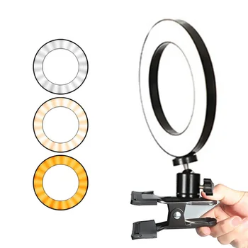 

selfie ring light usb clip 16cm LED Lamp With Metal Ball Head Clip Stepless Dimming For Youtube Makeup Live Video Fill Light