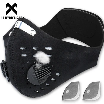 

11 BYBB'S DARK Hip Hop Cycling Face Mask Filter PM2.5 Anti-fog Breathable Masks 2020 Anti-Pollution Sport Bike Training Facemask