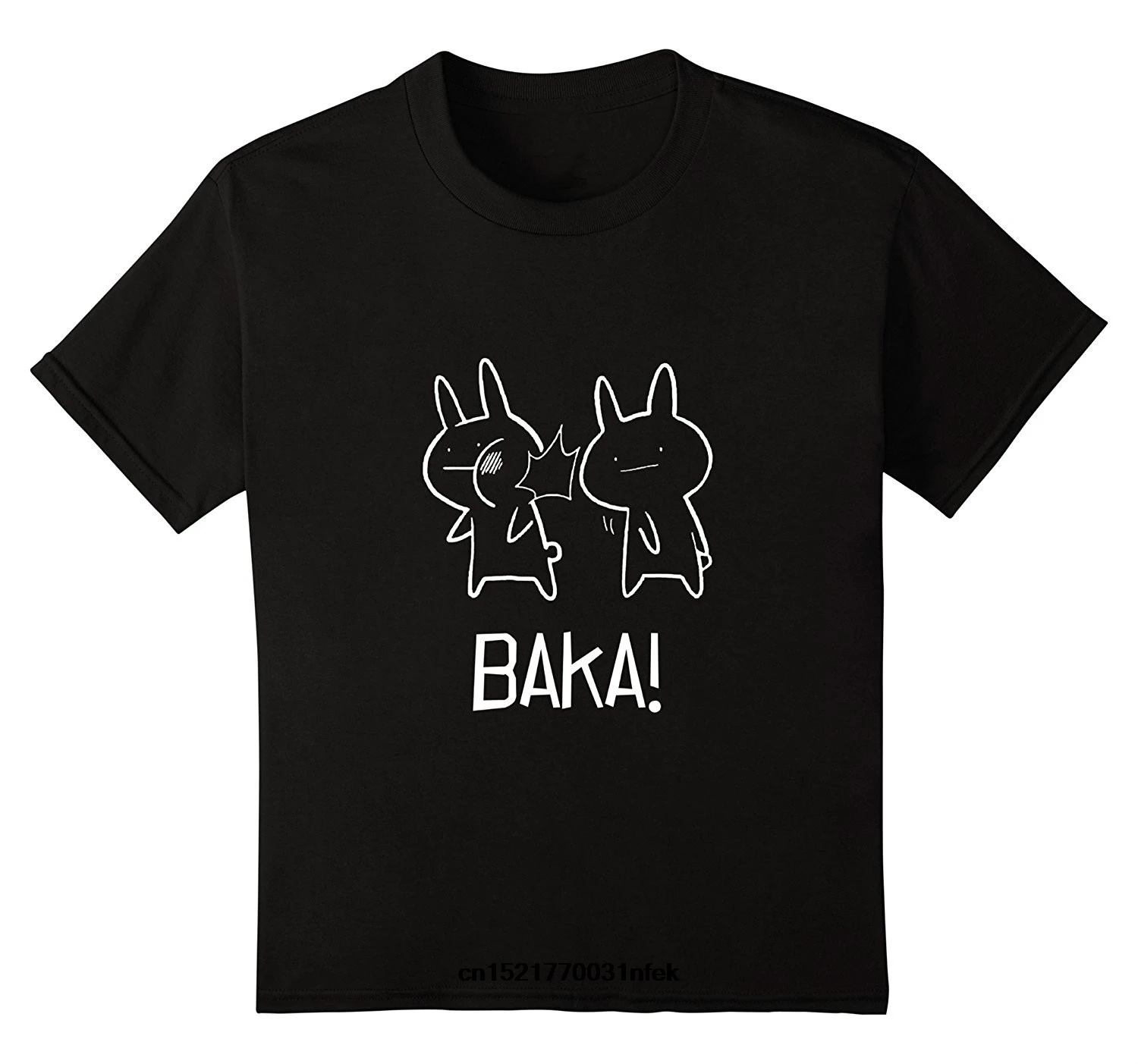 Мужская футболка аниме Baka s черный размер S-4XL забавная новинка wo для мужчин |