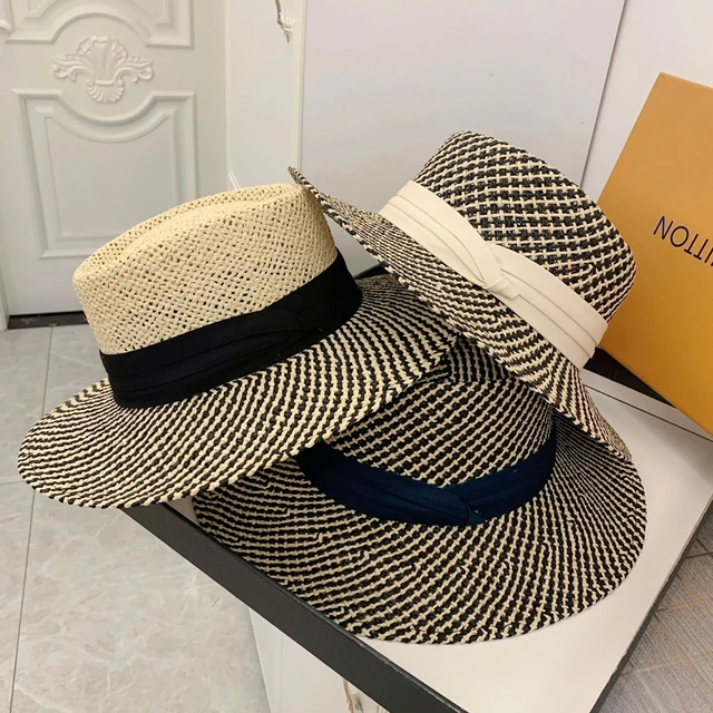 Fashion Handmade Women Summer Straw Hat Panama Beach Hat For Men