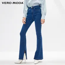 Vero Moda новые женские слегка расклешенные джинсы с разрезами | 319332513