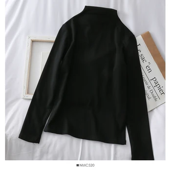 

Heliar 2020 Spring Women Cotton Underwear Meshmare O-Neck Long Sleeve Pullovers Knitted Casual Style Sweater