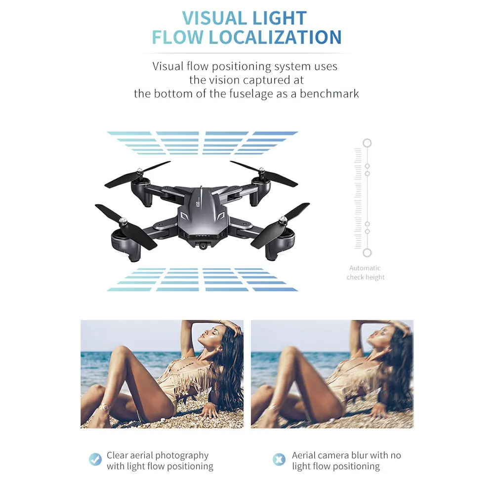 Радиоуправляемый Дрон Квадрокоптер складной Дрон с двойной камерой WiFi FPV 720P жестовая съемка Профессиональный селфи Дрон самолет