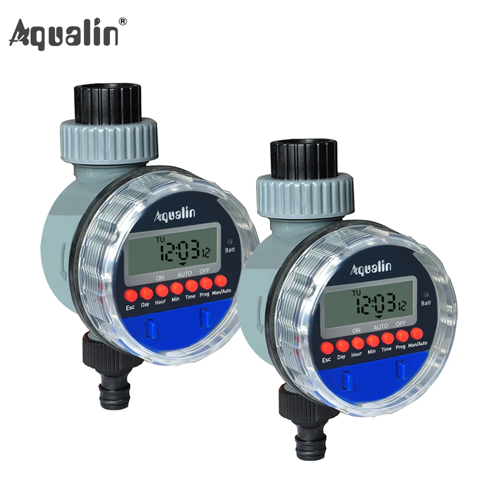 2pc automatique électronique eau minuteur jardin irrigation Contrôleur Système