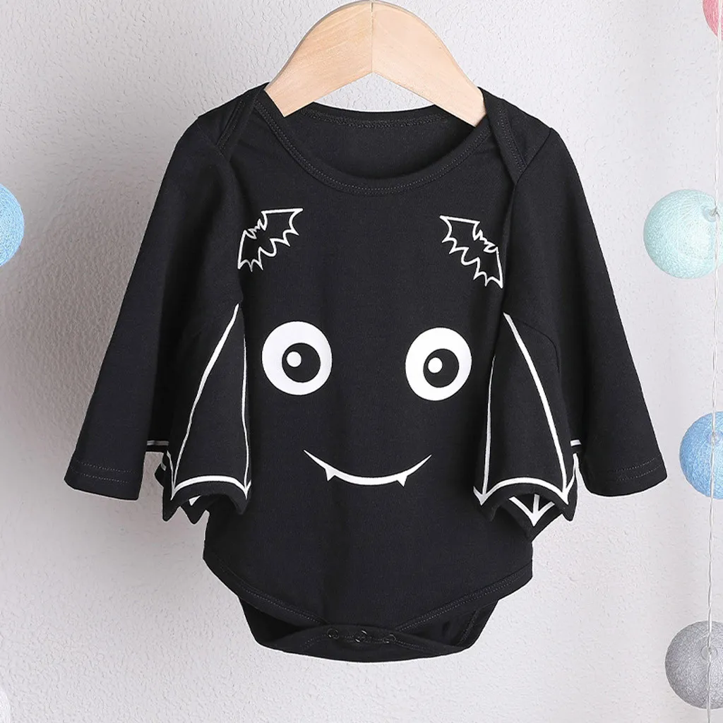 Baby Clothes Girl Jumpsuit For Newborns детские вещи Newborn Infant Baby Boy Girl Halloween Cartoon Bat Costume Romper Outfits