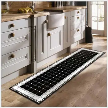 

2 Set Natural Rubber Non-slip Kitchen Mats Absorbent Mats Oil-proof Foot Mats Personality Pattern Bathroom Mats Bedroom Mats