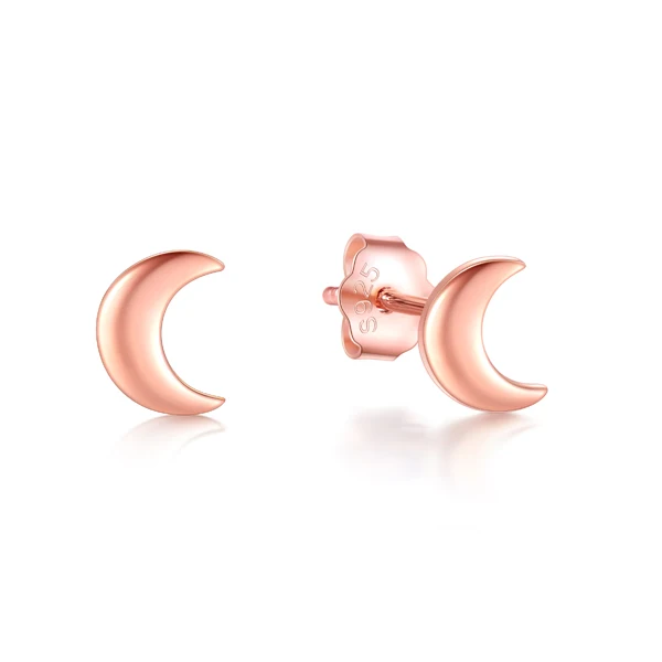 Modian Hot Sale 100% 925 Sterling Silver Cute Small Hearts Stud Earrings For Women Fashion Round Luxury Lightning Fine Jewelry RHE592R