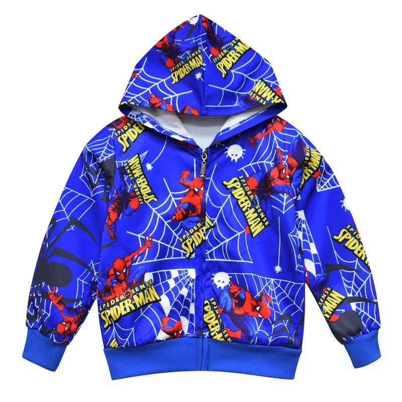 

toddler boy jacket 2019 New Kids Spider-Man Into the Spider-Verse kids coat Spiderman Pattern Long sleeve top