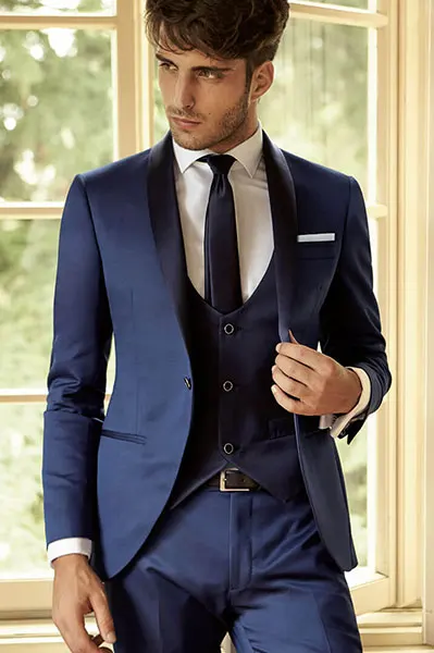 Groom Shawl Lapel Tuxedo Custom Suits 