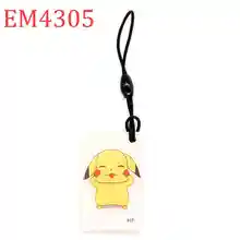 125 кГц ID Перезаписываемый RFID умный ключ брелок-карточка близость EM4305 EM4205 мультфильм брелок, цепочка для ключей контроль доступа 1 шт