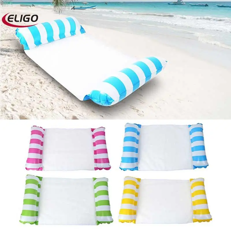 

Inflatable Floating Bed Water Recreation Lounge Chair Floating Foldable Double Backrest Floating Drainage Entertainment