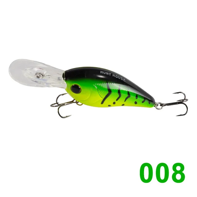 Hunthouse strike king crank рыболовная приманка глубокий дайвинг crankbait 6th Sense Silent Series deep Diver Crankbaits dancer DT LW119 - Цвет: 008