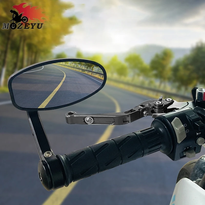 

Universal Aluminum Motorcycle Rearview Mirrors Side Mirrors For Honda Yamaha MT 01 03 07 09 10 25 125 MT09 Kawasaki Suzuki