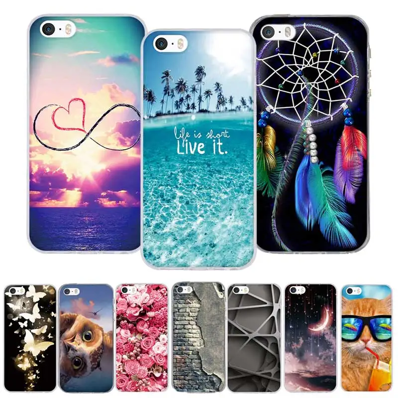 Case Cover for Xiaomi Redmi 3S 4 Prime 6A 6 Pro 7A Soft Silicone TPU Cool Design Patterned Print Note 5 7 Phone | Мобильные телефоны