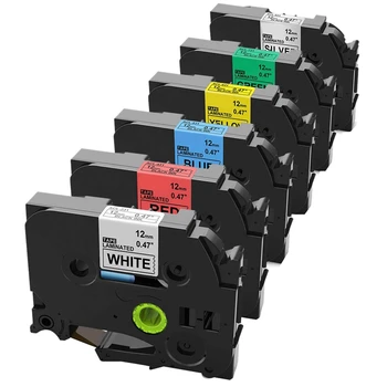 

Label Tape 12Mm 0.47Inch Laminated TZe-231 TZe-931 TZe-431 TZe-531 TZe-631 TZe-731 for Brother P-Touch Labeling Machine PT-D210