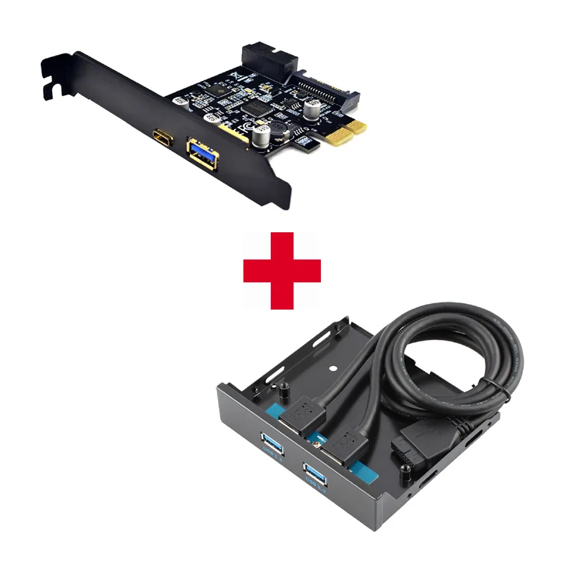 Cartão de expansão usb 3.1, usb c,