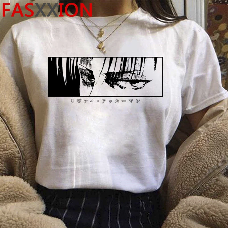 Graphic Tees Harajuku Tshirt Attack Titan Summer Tops Final-Season Anime Male Levi Kawaii