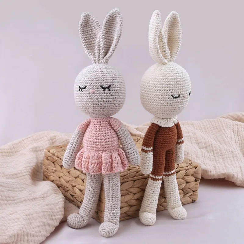 Rabbit Plushie Rabbit Stuffie Crochet Rabbit Boy and Girl Rabbit Easter Basket Filler Easter Rabbit Boy and Girl Rabbit