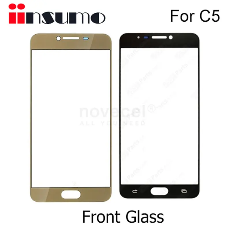 

10pcs A+ Quality Front Glass Lens For Samsung C5 Pro C5 Touch Screen Outer Glass Repair Replacement
