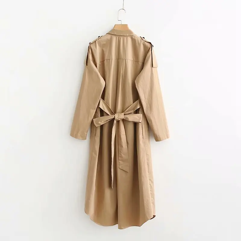 XD45-2327 European and American fashionable wind shirt miniflute dress