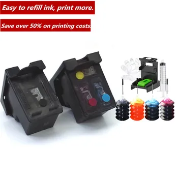 

GraceMate 130 134 Compatible Refillable ink Replacement for HP 130 134 Deskjet 5943 6543 5743 6623 5743 6843 6523 6943 printer