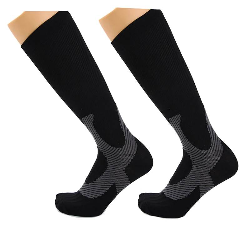 2 Pair Compression Sports Socks For Men Women Speed Up Recovery