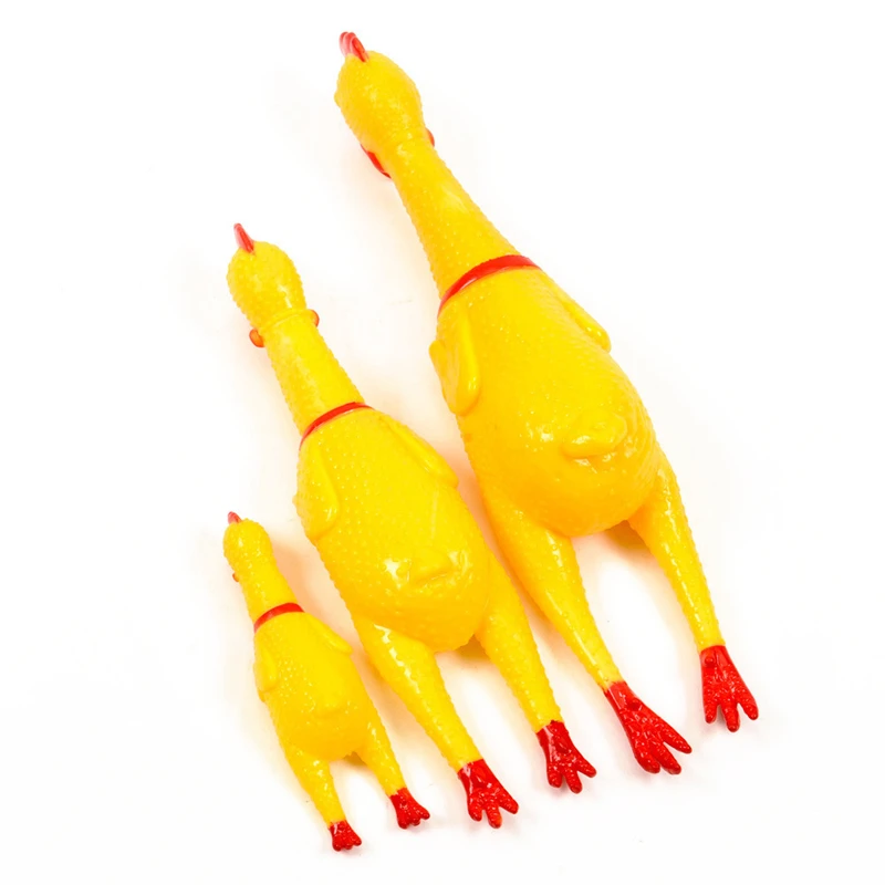 Snailhouse 2019 Hot Sell Screaming Chicken Pets Dog Toys Squeeze Squeaky Sound Funny Toy Safety Rubber