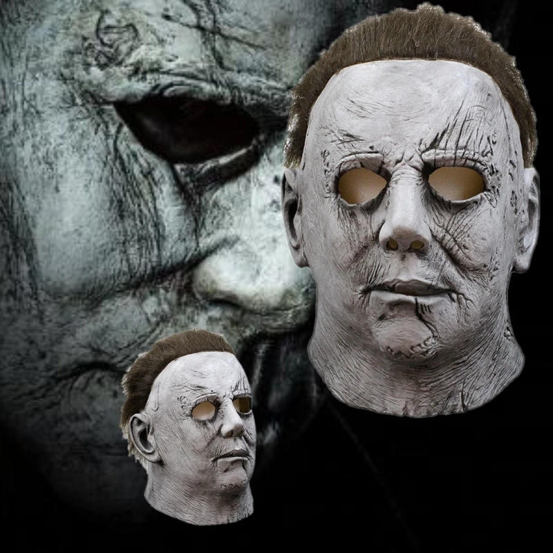 Хэллоуин маска «Майкл Майерс» фильм ужасов Косплей взрослых латексные маски на все лицо