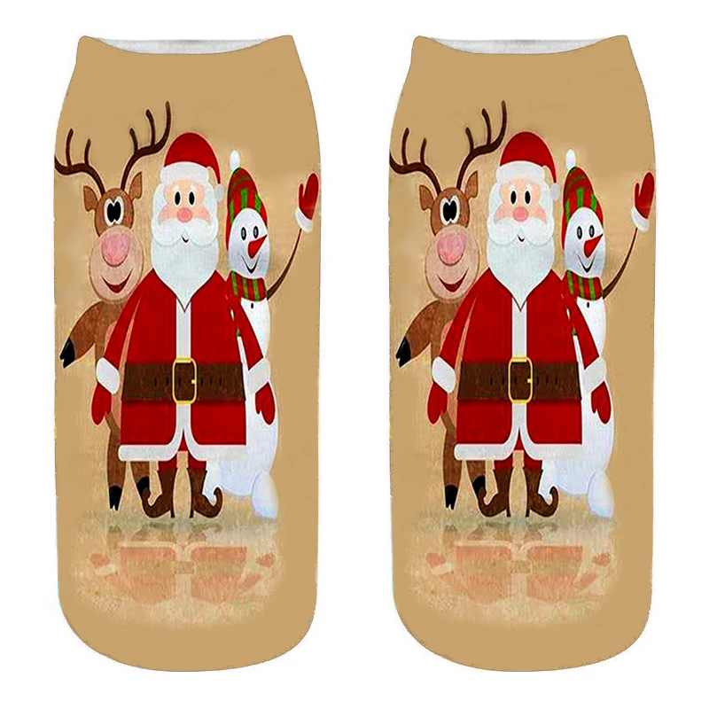 Новые креативные женские носки с объемным принтом забавные мягкие хлопковые