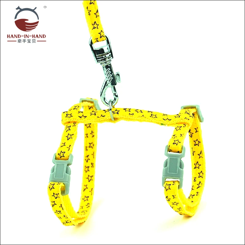 

Cat Puppy Small Pet Harness and Leash Star Print Harness Leash for cat Set 0.8 cm