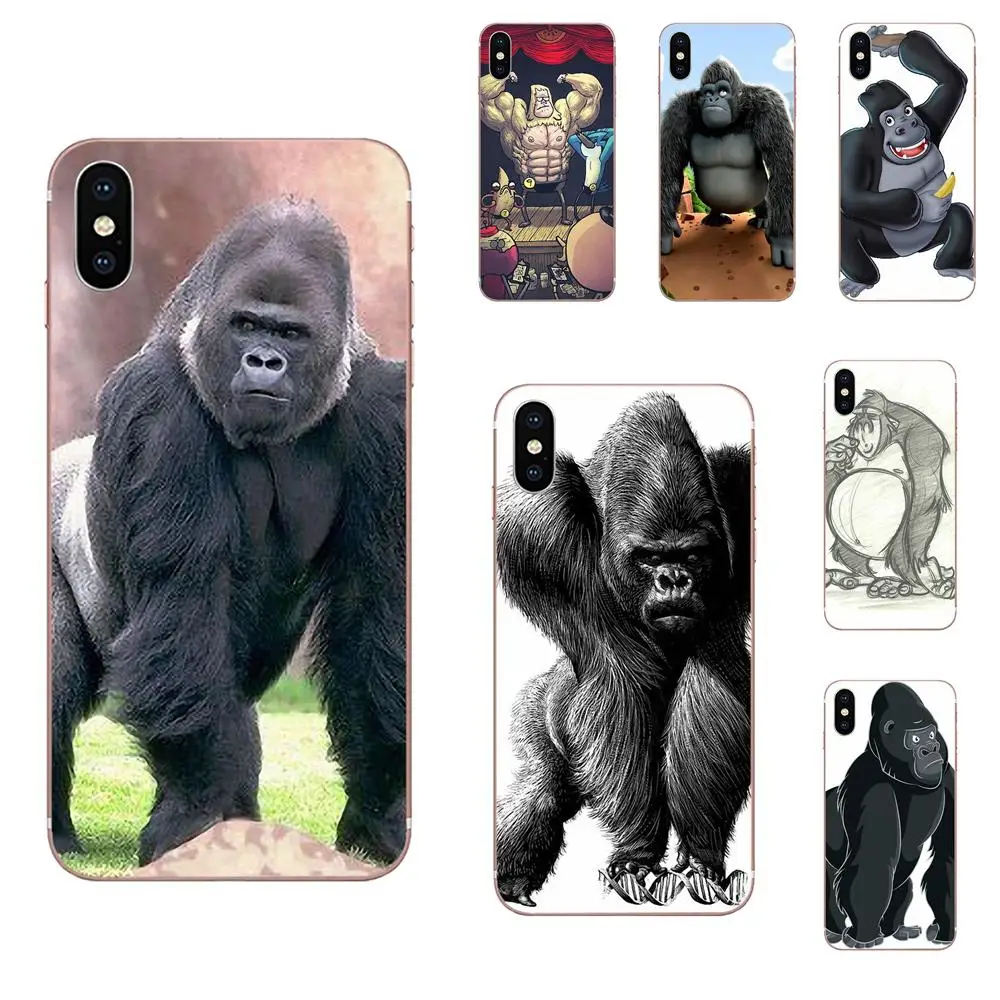 Забавное Животное Мультфильм Горилла ТПУ протектор для Xiaomi Redmi Mi 4 7A 9T K20 CC9 CC9e Note 7 9