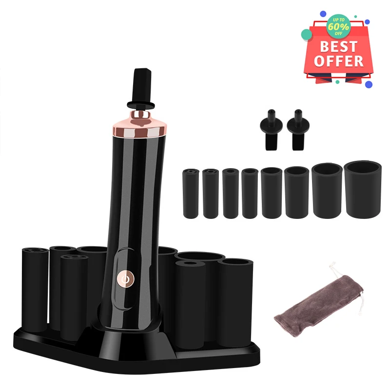 Electric Eyelash Glue Shaker for Nail Polish Tattoo Ink Pigment Liquid Shaking Machine 2pcs Connector 8pcs Cover 1pcs pedestal |