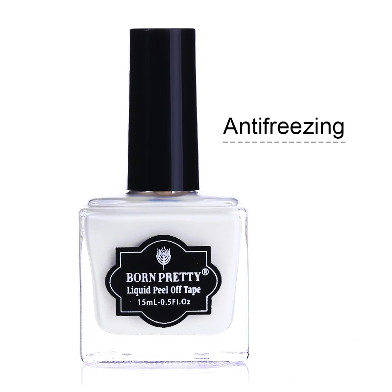 Antifreezing 15ML Увлажняющий латексный лак для ногтей BORN PRETTY, 6 мл, защита от перелива клеем, Защита краев, лак для ногтей, маникюр - Цвет: Antifreezing 15ML