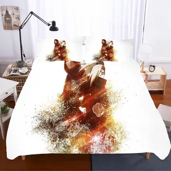 

Bed Linen NARUTO Home Textiles Gift Twin Sabanas Art King Size Bedding Set Bed Linen Euro Bed Linen Poplin Ropa De Cama Luxury