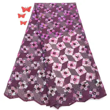 

Lace Fabric High Quality African French Tulle Lace Fabric Embroidery Nigerian Wedding Lace Fabric For African Lace NI2204