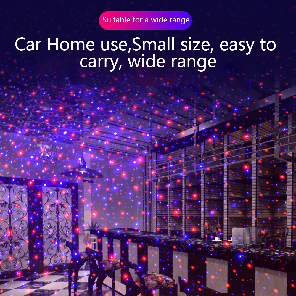 CARCTR RGB автомобильный атмосферный светильник, автомобильный светильник звездное небо, DJ RGB лазерный проектор, музыкальный звук, дистанционное управление, автомобильная декоративная лампа K1