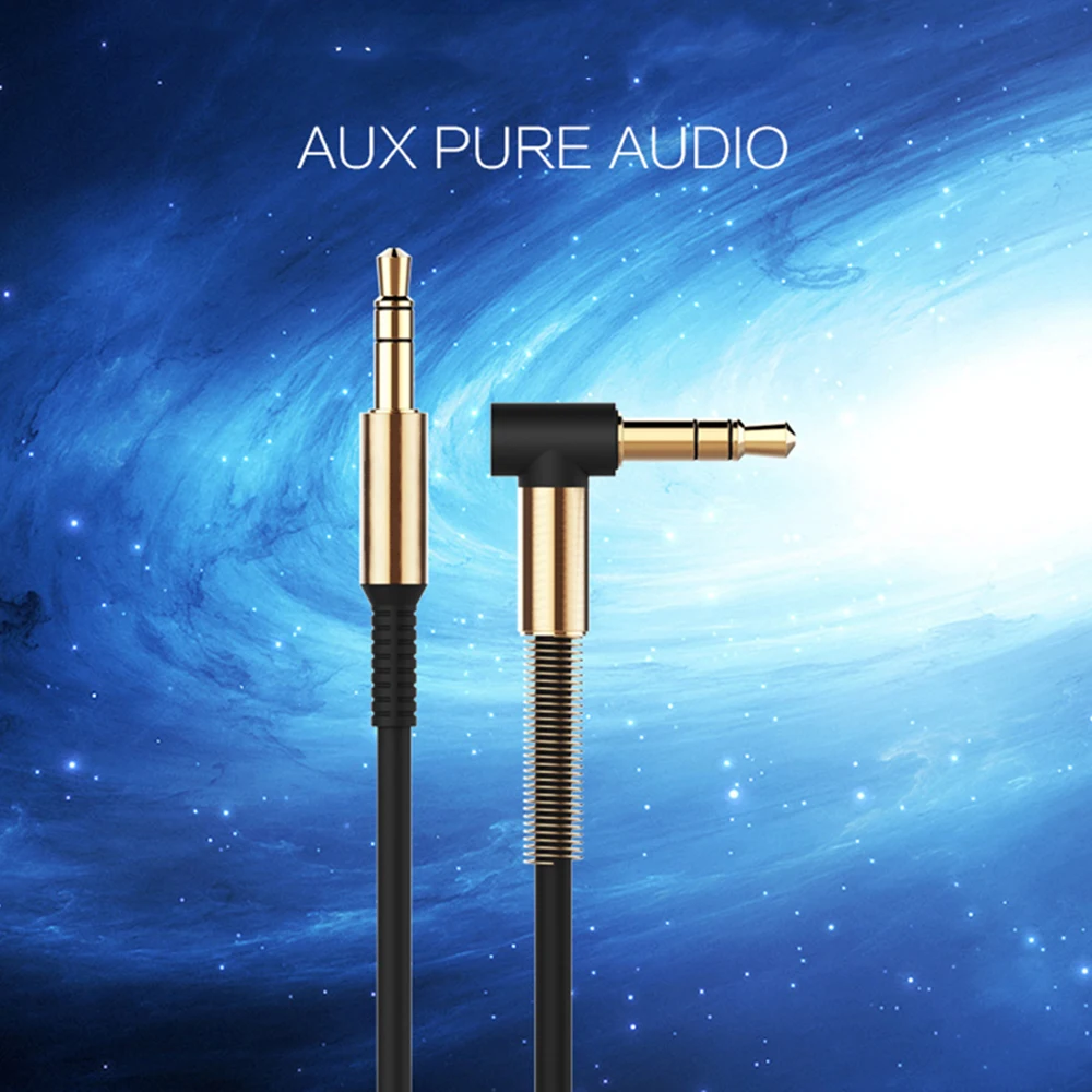

Joyroom AUX Audio Cable 3.5mm Jack to Jack 1M High Strength Elastic HiFi Audio Line Adapter Wire For 3.5mm Jack Device