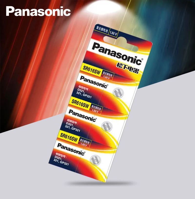 3 шт. Panasonic оригинальный SR616SW 321 Серебряный оксид D321 GP321 1 55 в аккумулятор для монет 6