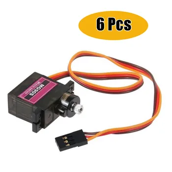 

6PCs MG90S Micro Metal Gear 9g Servo For RC Plane Helicopter Boat Car 4.8V- 6V DIY Accessories Miniature Servo Motor