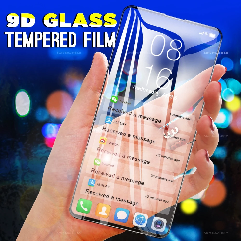 Закаленное стекло с полным покрытием 9D для huawei Honor 9X20 Pro 10 Lite View 20 20S 20i 10i V20 V30 Pro, защитное Переднее стекло премиум класса