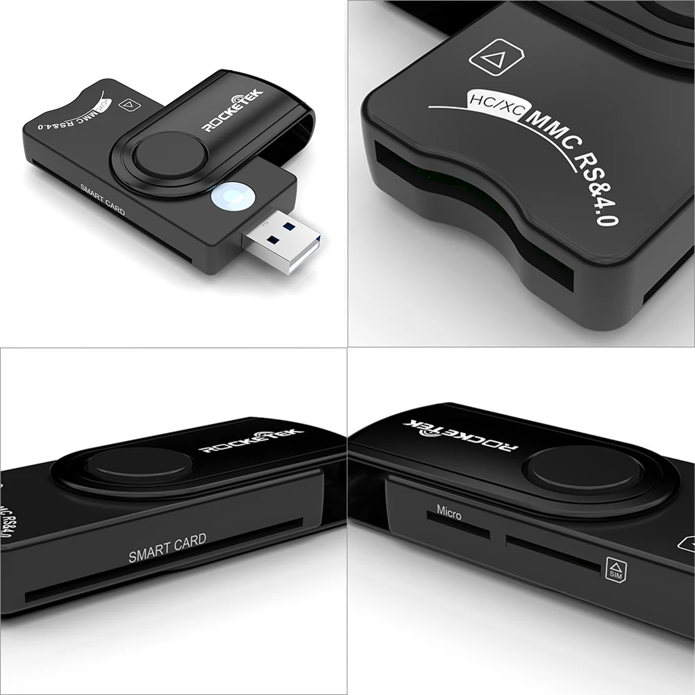 cartão de memória inteligente flash drive cardreader adaptador para computador