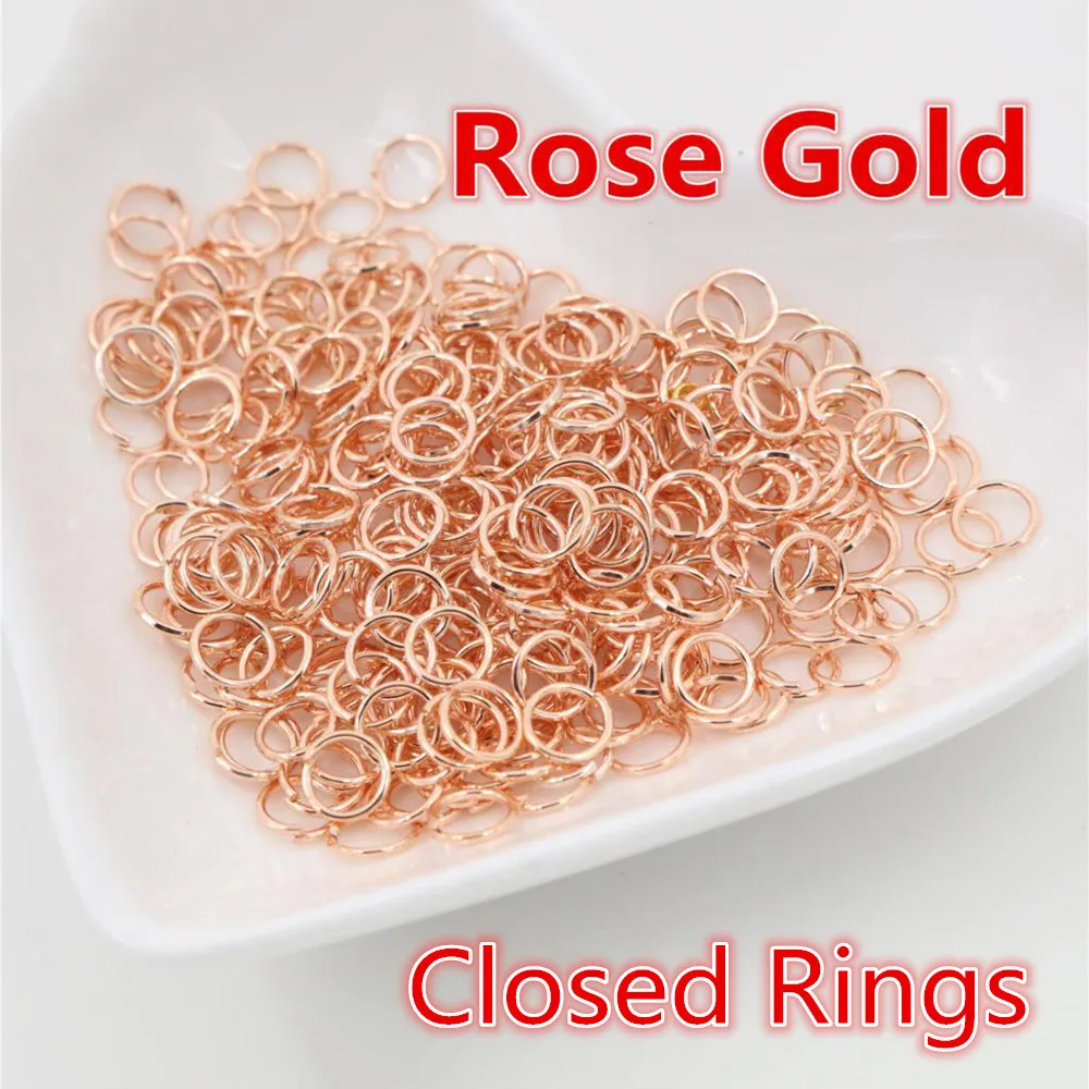 200pcs 3/4/5/6/7/8/10mm Metal DIY Jewelry Findings Closed/Open Single Loops Jump Rings & Split Ring for jewelry making 