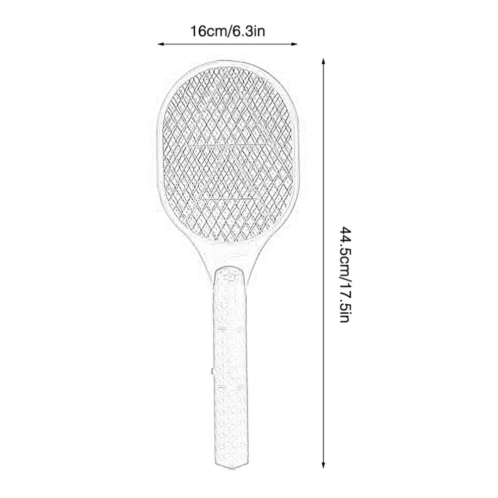 Портативная электрическая Теннисная ракетка с питанием от батареи, легкая мухобойка от насекомых, насекомых, мух, Отпугиватель комаров, мухобойка, мухобойка