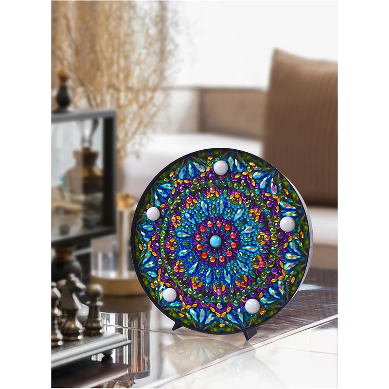 LED Light Diamond Painting Lamp Mandala Embroidery DIY Cartoon Mosaic Children Christmas Gift Craft | Дом и сад