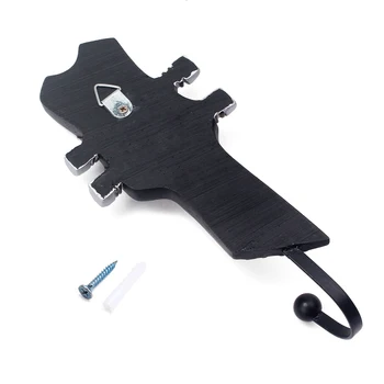 

Guitar Headstock Neck Hook Hanger Hook Wall Mounted For Guitar Lovers Black