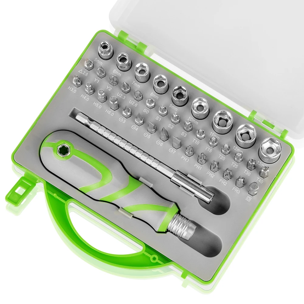 

41 in 1 Screwdriver Set Multi-function Screwdriver Bit Set Precision Hex Bit Set Torx Hex Phillips Driver Bit for Bicycle Repair