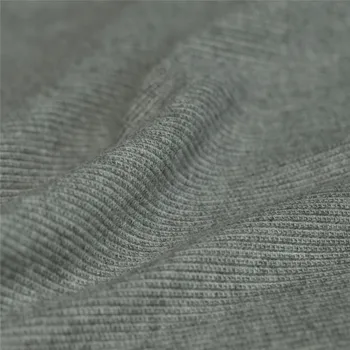 

Woven striped pattern pure wool fabric, gray color, sewing for sweater, jacket, coat, cardigan, shawl, craft by the yard